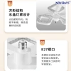 NEWDAYS brand's cross-border new led square three-blade fan light, E27 screw-top foldable fan light, energy-saving high-brightness remote-controlled dimming lighting ceiling fan with light details Picture